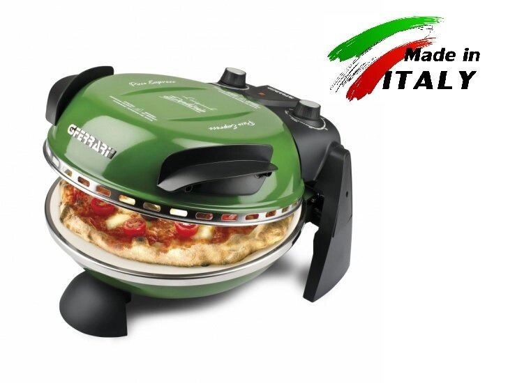 Пиццамейкер G3FERRARI Delizia G10006 зеленая, электрическая бытовая мини печь для выпечки пиццы от компании Официальный сайт дистрибьютора BERKEL RUSSIA - фото 1