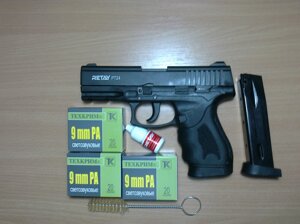 СХП пистолет Retay PT24 кал. 9 мм P. A. K+(запасной магазин,60 патронов)