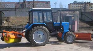 Заказать трактор со щёткой в Курской области