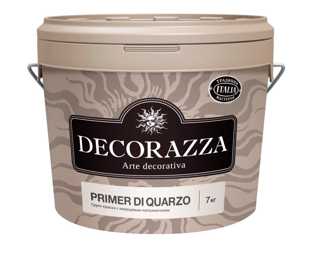 Грунт укрывающий кварцевый Primer di Quarzo,  7  кг от компании Магазин красок и декоративных покрытий "О!Краска" - фото 1