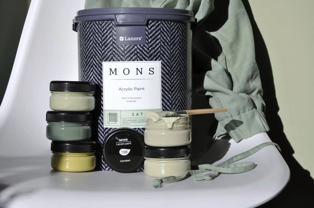 Mons satin 0,9л ##от компании## Магазин красок и декоративных покрытий "О!Краска" - ##фото## 1