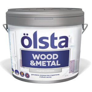 Wood&metal Краска по дереву и металлу полуматовая БАЗА A 0,9 л