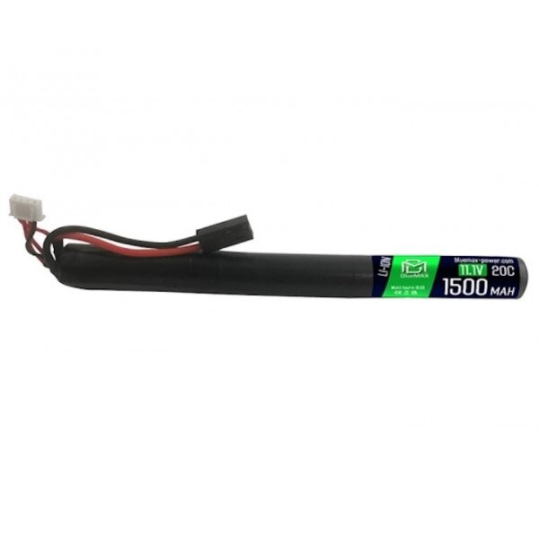 Аккумулятор BlueMAX Li-Ion 11.1V 1500mah 20C Stick, 203x20 мм от компании Интернет-магазин Pnevmat24 - фото 1