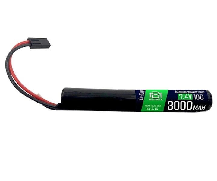 Аккумулятор BlueMAX Li-Ion 7.4V 3000mah 10C (30A) Stick, 135x20 мм от компании Интернет-магазин Pnevmat24 - фото 1