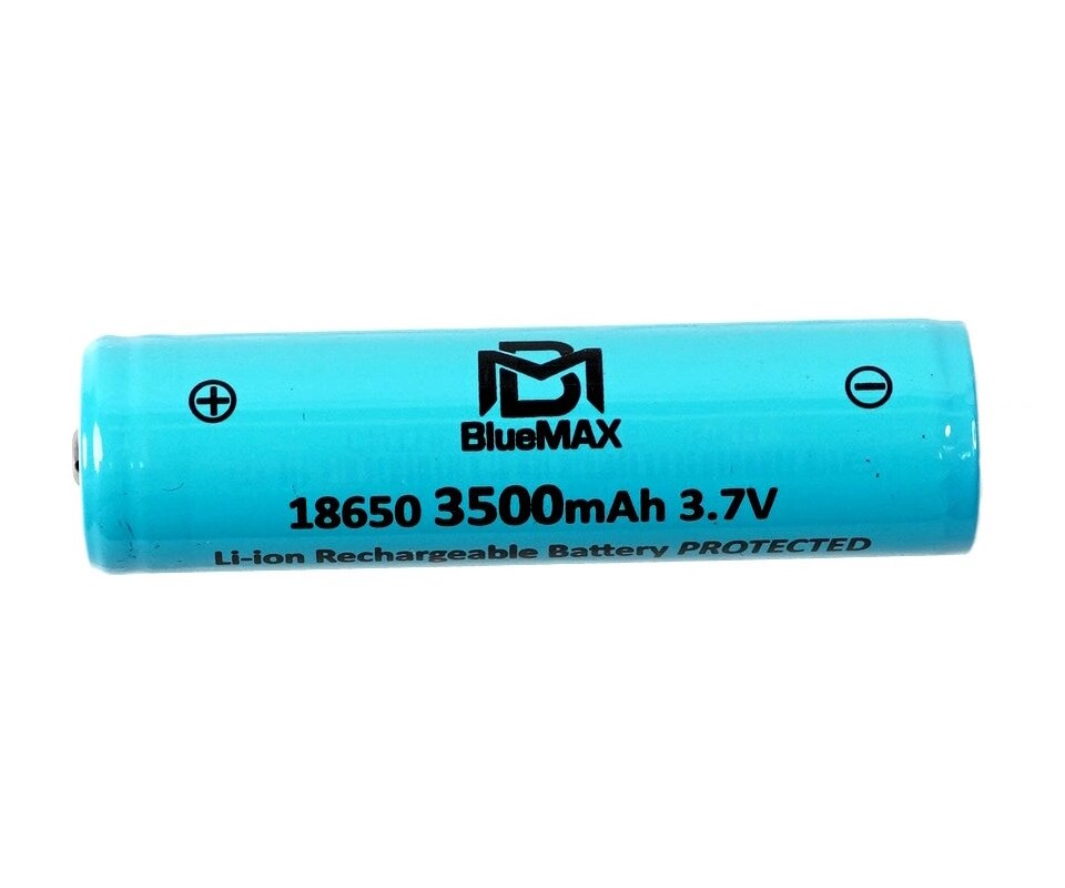 Аккумулятор BlueMAX Li-Ion Battery 18650 3.7V 3500mah Protected от компании Интернет-магазин Pnevmat24 - фото 1