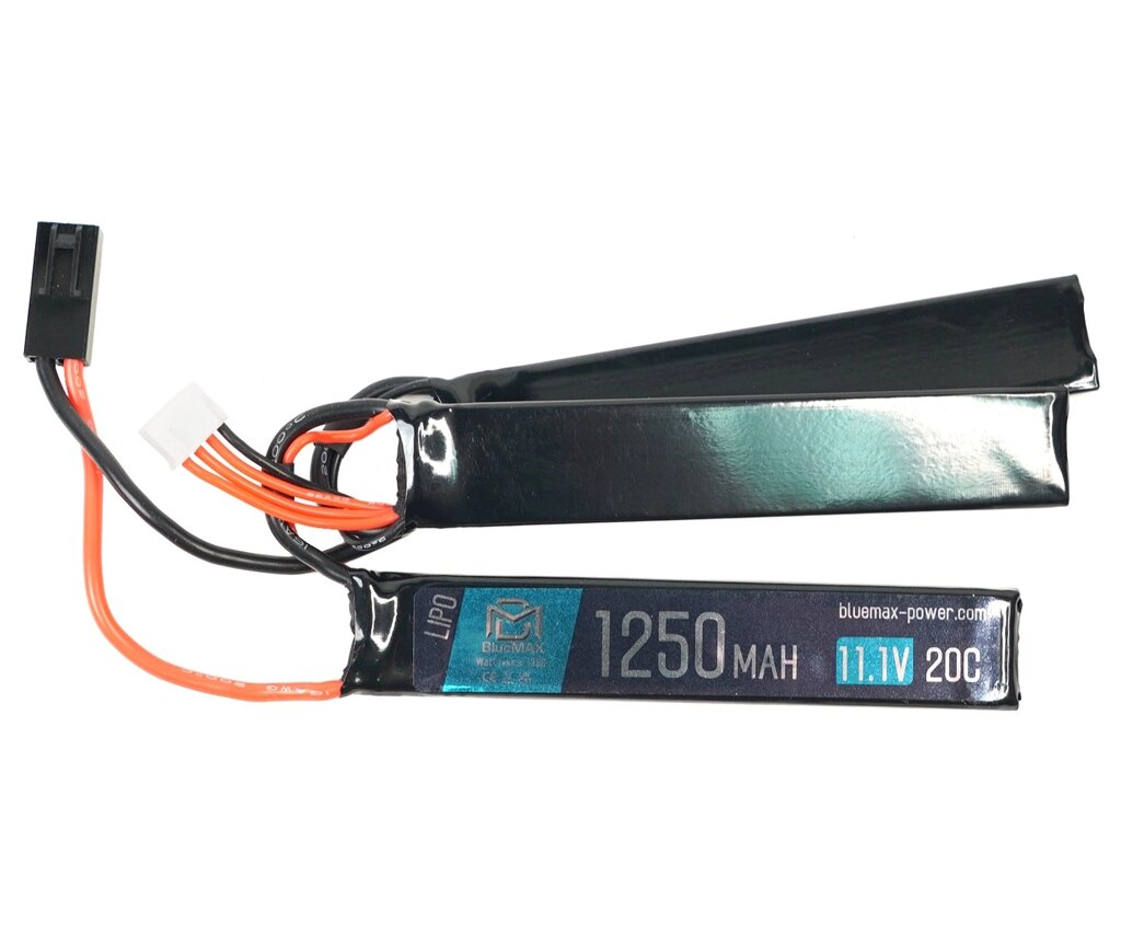 Аккумулятор BlueMAX Li-Po 11.1V 1250mah 20C Triple, 3x (102x20x5,6) мм от компании Интернет-магазин Pnevmat24 - фото 1