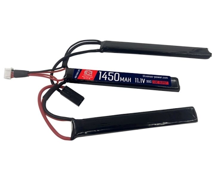 Аккумулятор BlueMAX Li-Po 11.1V 1450mah 30C Triple, 3x (115x16x8) мм от компании Интернет-магазин Pnevmat24 - фото 1