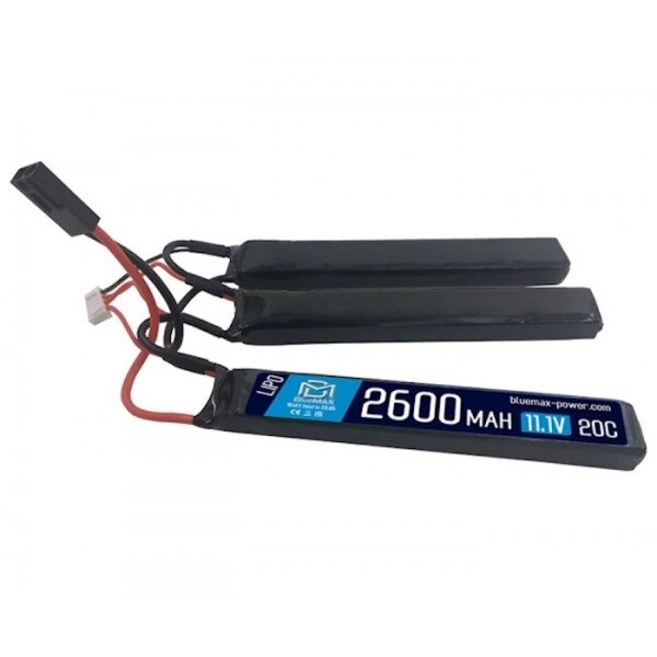 Аккумулятор BlueMAX Li-Po 11.1V 2600mah 20C Triple, 3x (128x21x12) мм от компании Интернет-магазин Pnevmat24 - фото 1