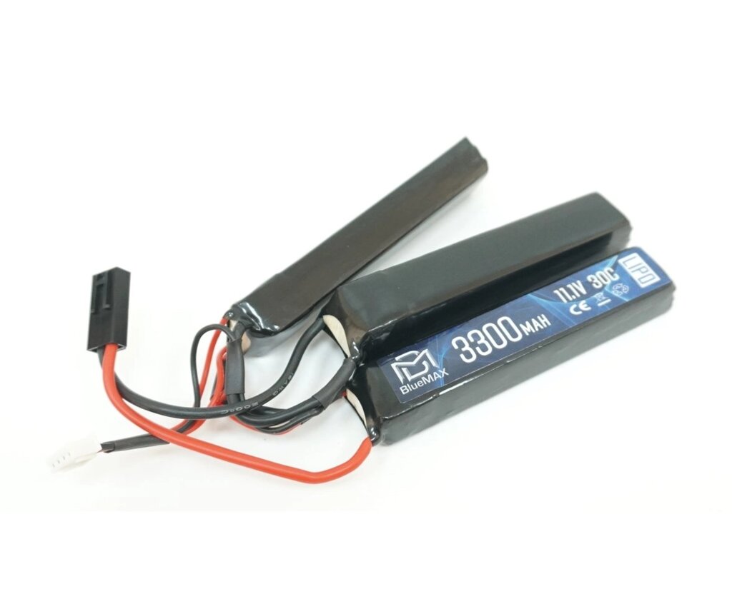 Аккумулятор BlueMAX Li-Po 11.1V 3300mah 20C Triple, 3x (128x21x19) мм от компании Интернет-магазин Pnevmat24 - фото 1