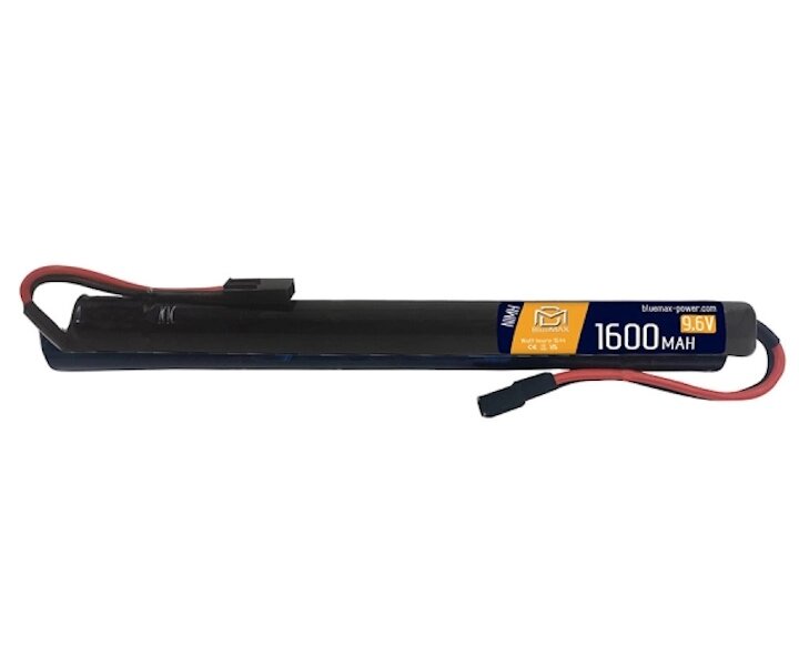 Аккумулятор BlueMAX NiMH 9.6V 1600mah Thin Stick, 232x18 мм от компании Интернет-магазин Pnevmat24 - фото 1