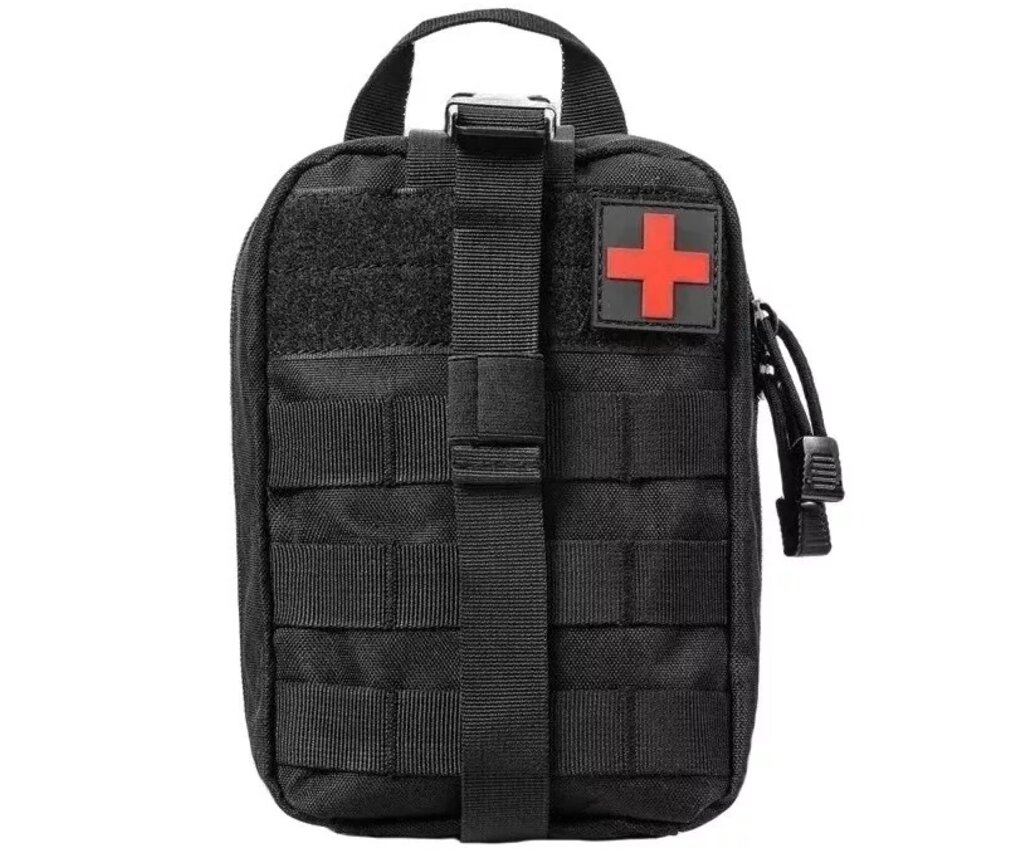 Аптечка тактическая Rusforce Emergency для хранения медикаментов, 21x15x10 см (Black) от компании Интернет-магазин Pnevmat24 - фото 1