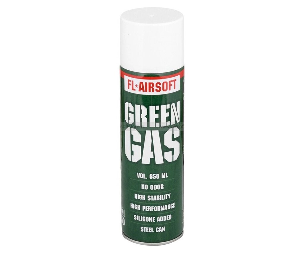 Газ FL-Airsoft Green Gas 650 мл (FL-650) от компании Интернет-магазин Pnevmat24 - фото 1