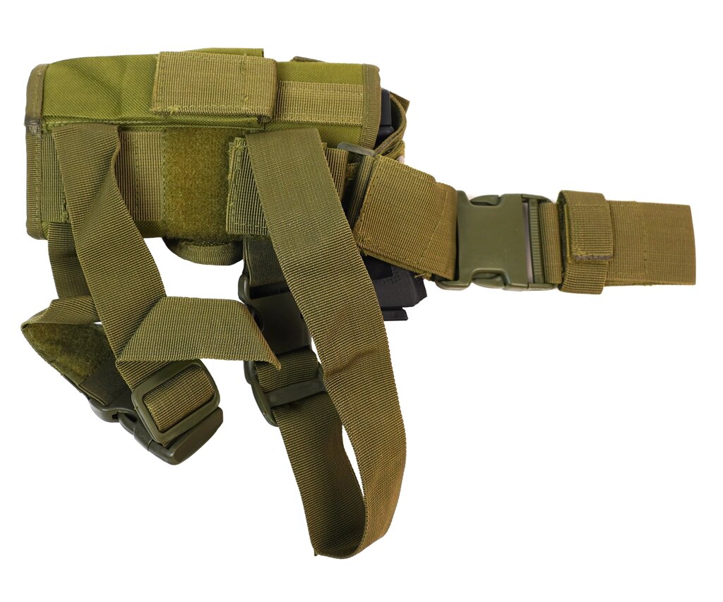 Кобура набедренная тактическая CS Field Quick Leg Holster (Green) от компании Интернет-магазин Pnevmat24 - фото 1