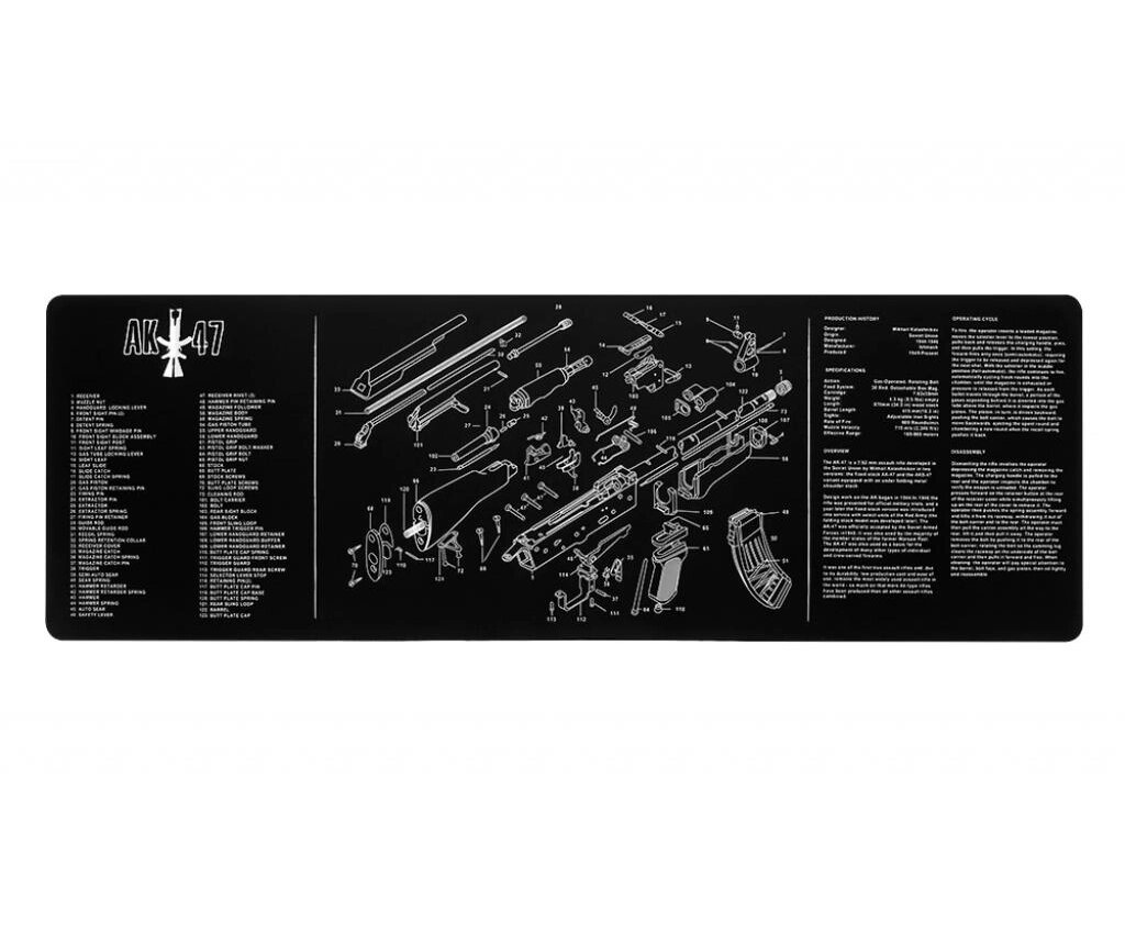 Коврик для чистки оружия АК-47, 90x30 см от компании Интернет-магазин Pnevmat24 - фото 1