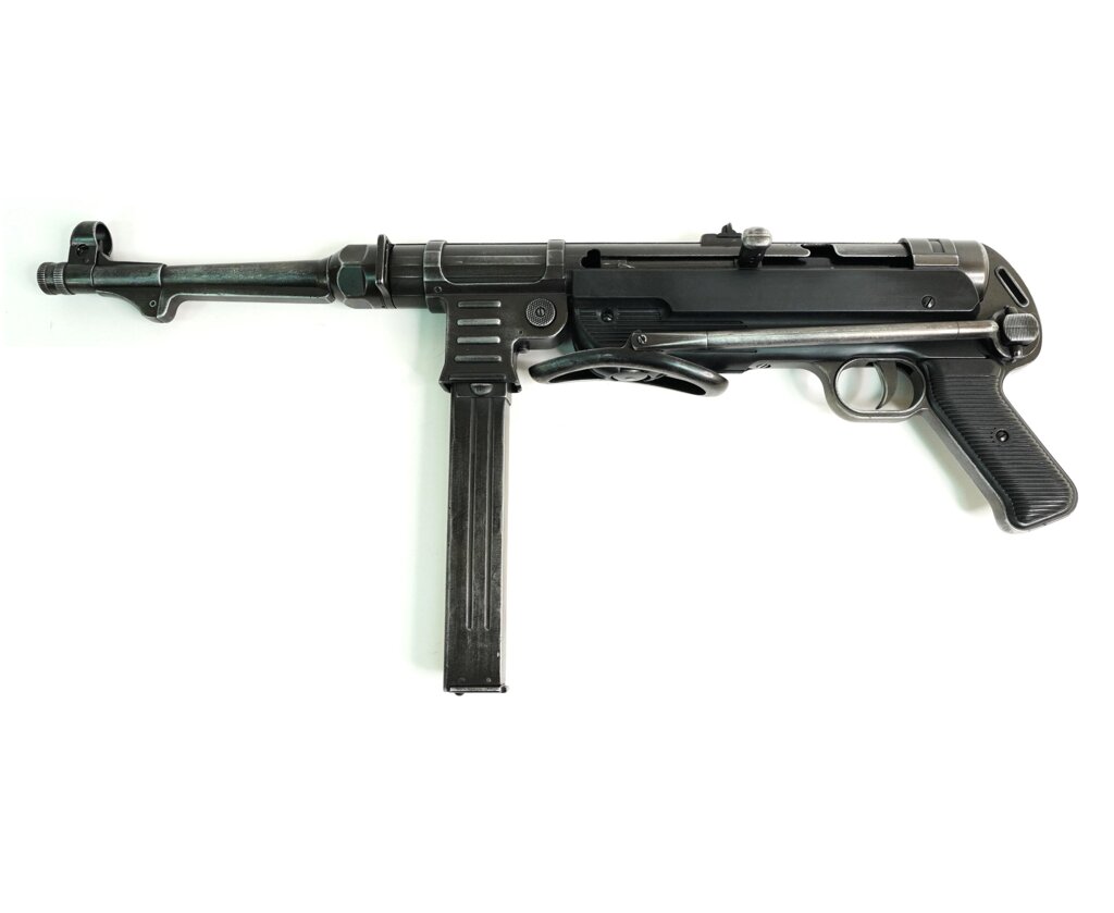 Макет автомат MP-40 «Шмайссер» состаренный, с ремнем (Германия, 1940 г.) DE-1111-C-OLD от компании Интернет-магазин Pnevmat24 - фото 1