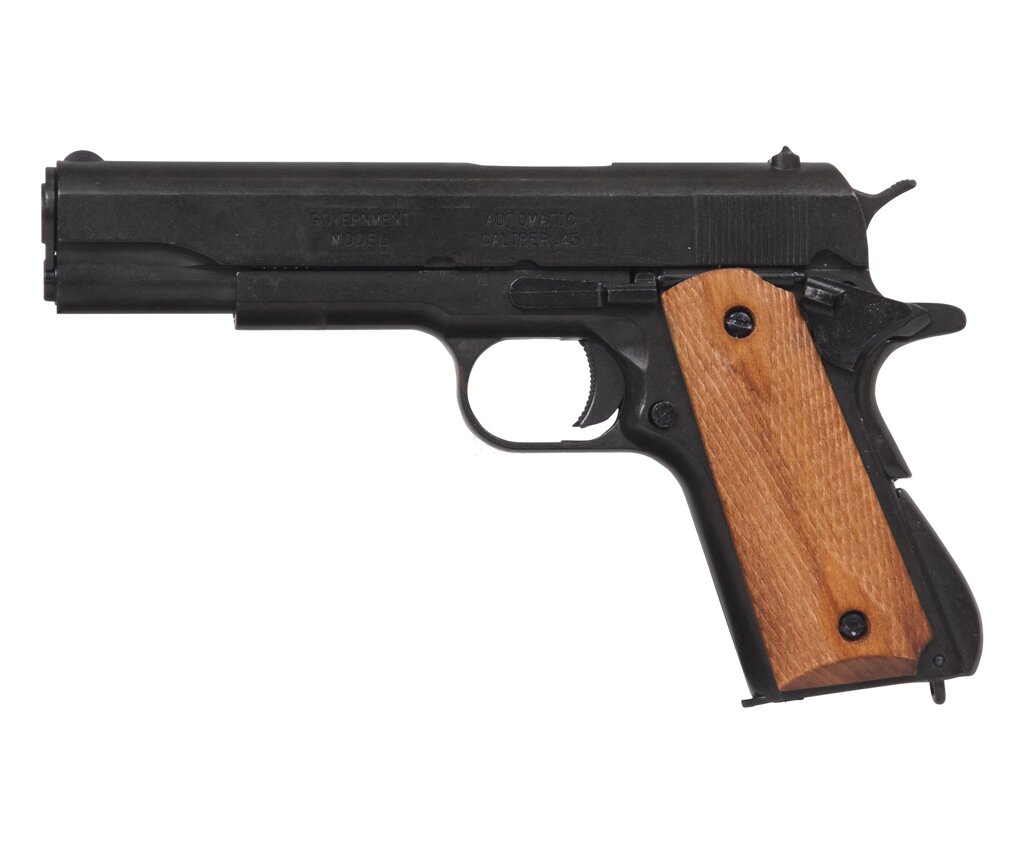 Макет пистолет Colt M1911A1 .45, светлое дерево (США, 1911 г.) DE-8312 от компании Интернет-магазин Pnevmat24 - фото 1