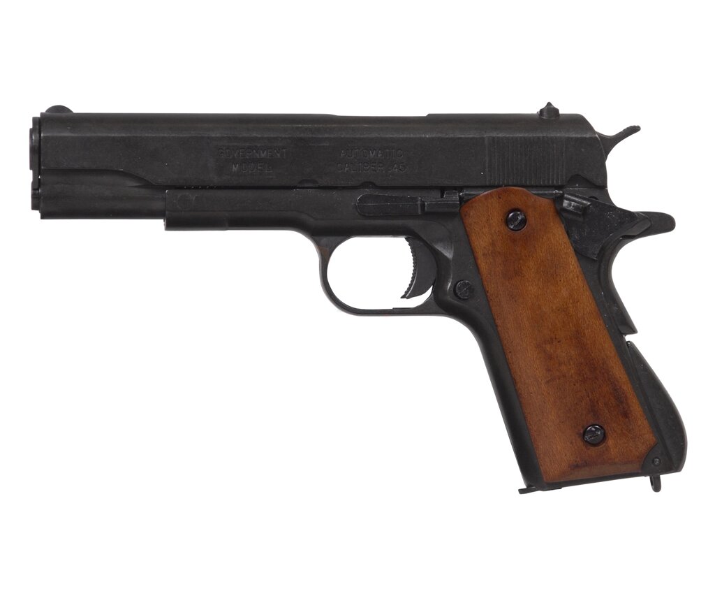 Макет пистолет Colt M1911A1 .45, темное дерево (США, 1911 г.) DE-9312 от компании Интернет-магазин Pnevmat24 - фото 1