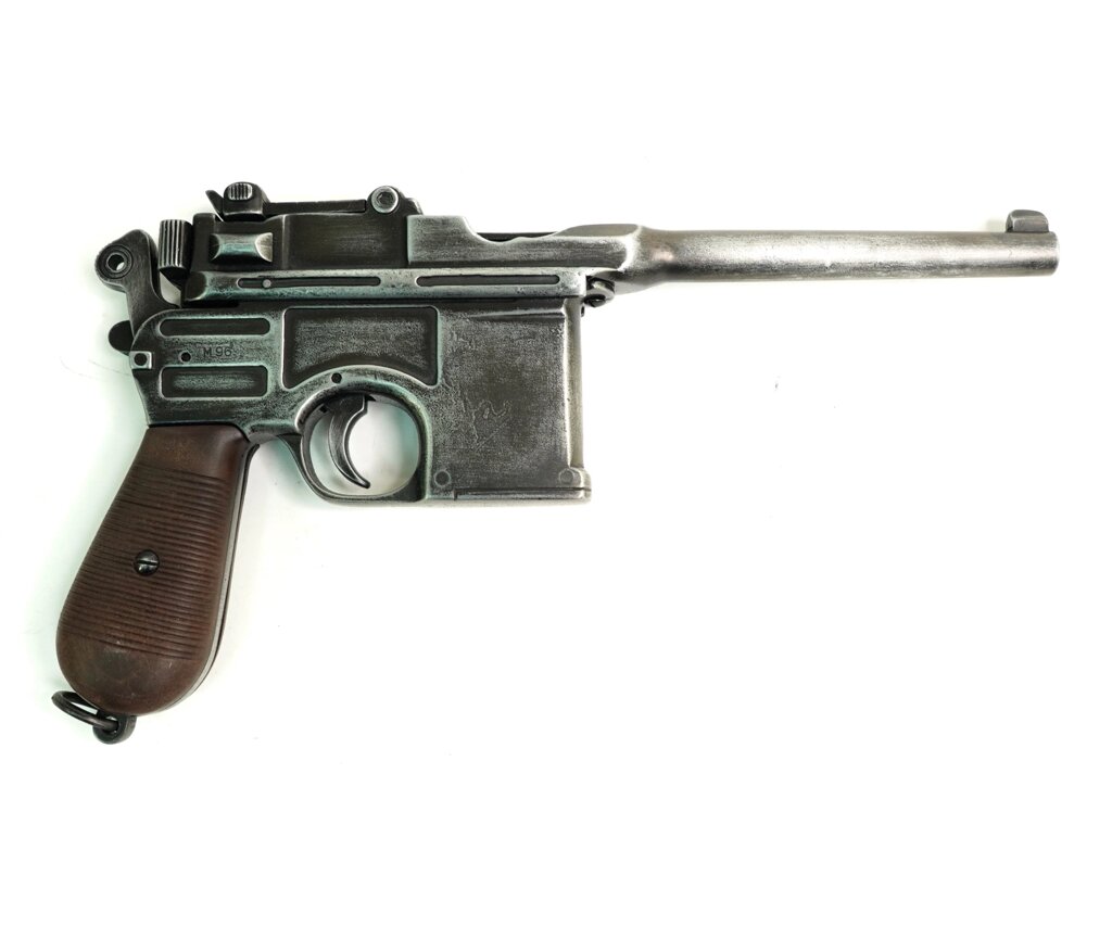 Макет пистолет Mauser C96, пластик. рукоять, состаренный (Германия, 1896 г.) DE-1024-OLD от компании Интернет-магазин Pnevmat24 - фото 1