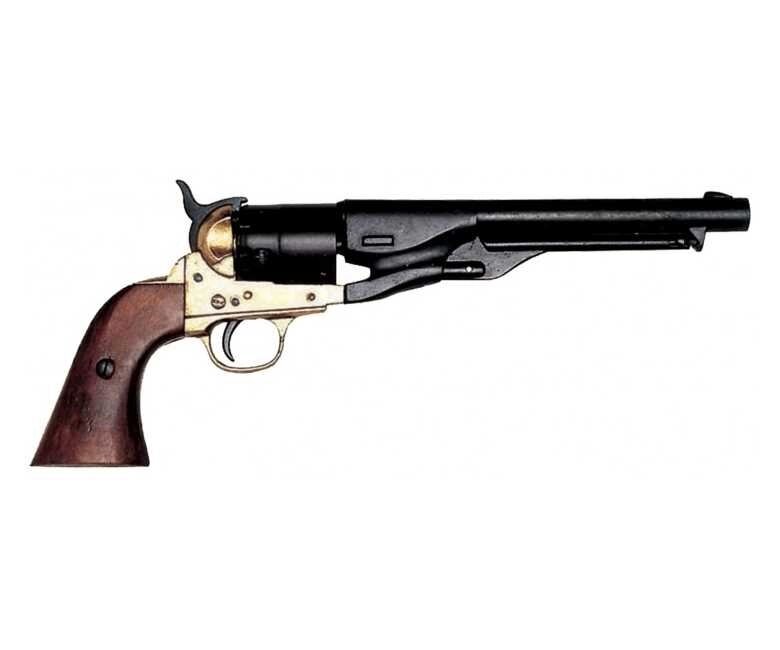 Макет револьвер Colt, латунь (США, 1860 г., Гражд. война) DE-1007-L от компании Интернет-магазин Pnevmat24 - фото 1