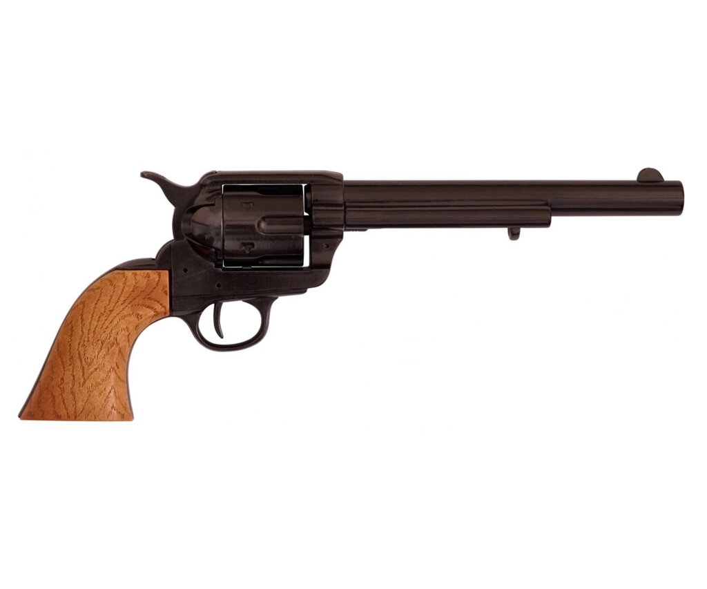 Макет револьвер Colt Peacemaker .45, 7", черный (США, 1873 г.) DE-7107 от компании Интернет-магазин Pnevmat24 - фото 1