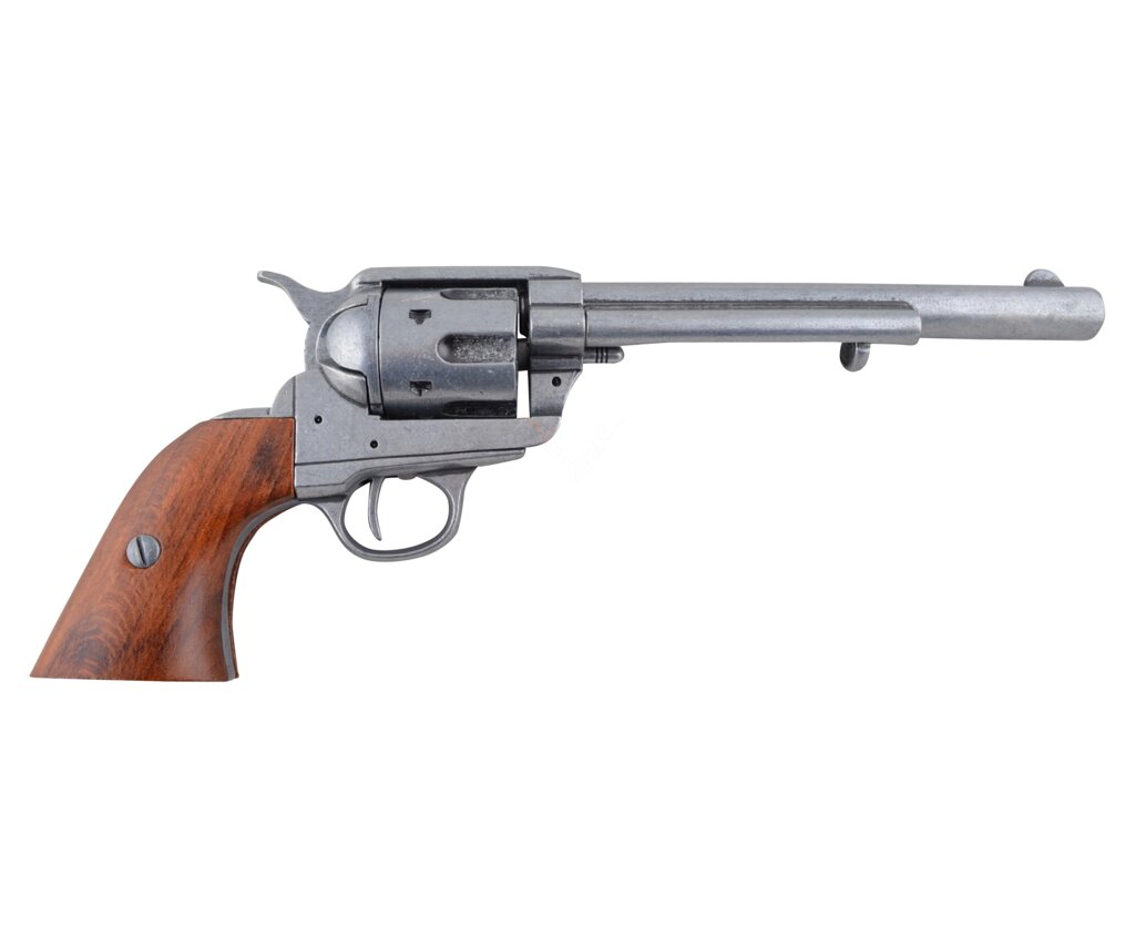 Макет револьвер Colt Peacemaker .45, 7", серый (США, 1873 г.) DE-1107-G от компании Интернет-магазин Pnevmat24 - фото 1