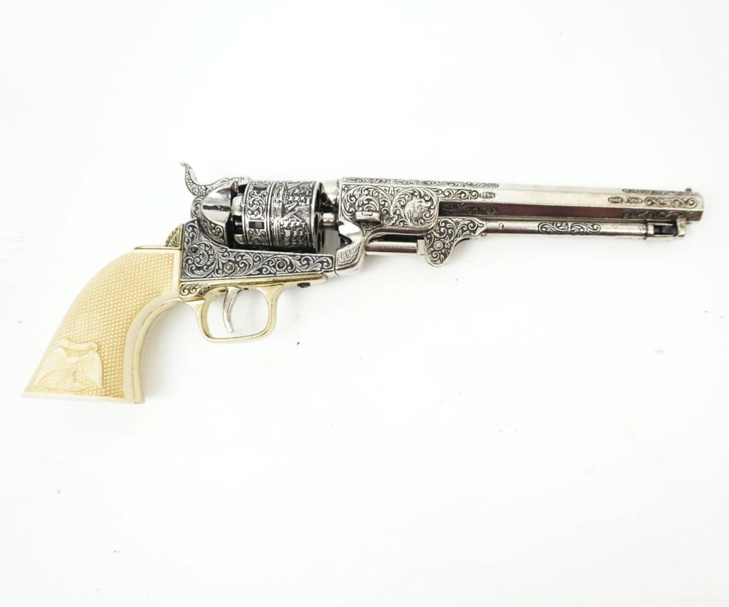 Макет револьвер морского офицера Colt Navy, рук. под кость (США, 1851 г.) DE-1040-B от компании Интернет-магазин Pnevmat24 - фото 1