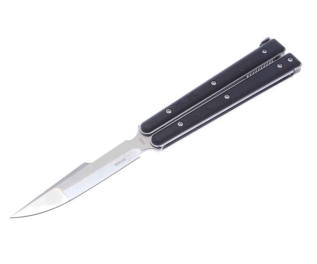 Нож-бабочка Boker Plus Balisong Tactical 8,8 см, сталь 440C, рукоять G10 Black от компании Интернет-магазин Pnevmat24 - фото 1