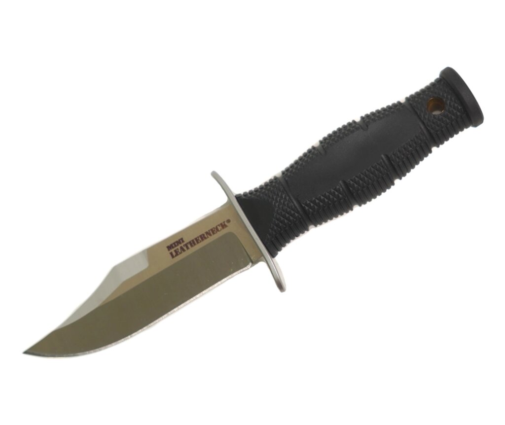 Нож Cold Steel Mini Leatherneck Bowie 39LSAB 8,8 см, сталь 8Cr13MoV, рукоять Kraton Black от компании Интернет-магазин Pnevmat24 - фото 1