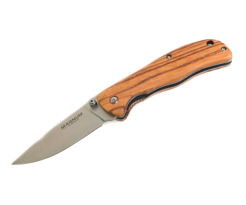 Нож складной Boker Magnum Backpacker 7 см, сталь 440A, рукоять дерево от компании Интернет-магазин Pnevmat24 - фото 1