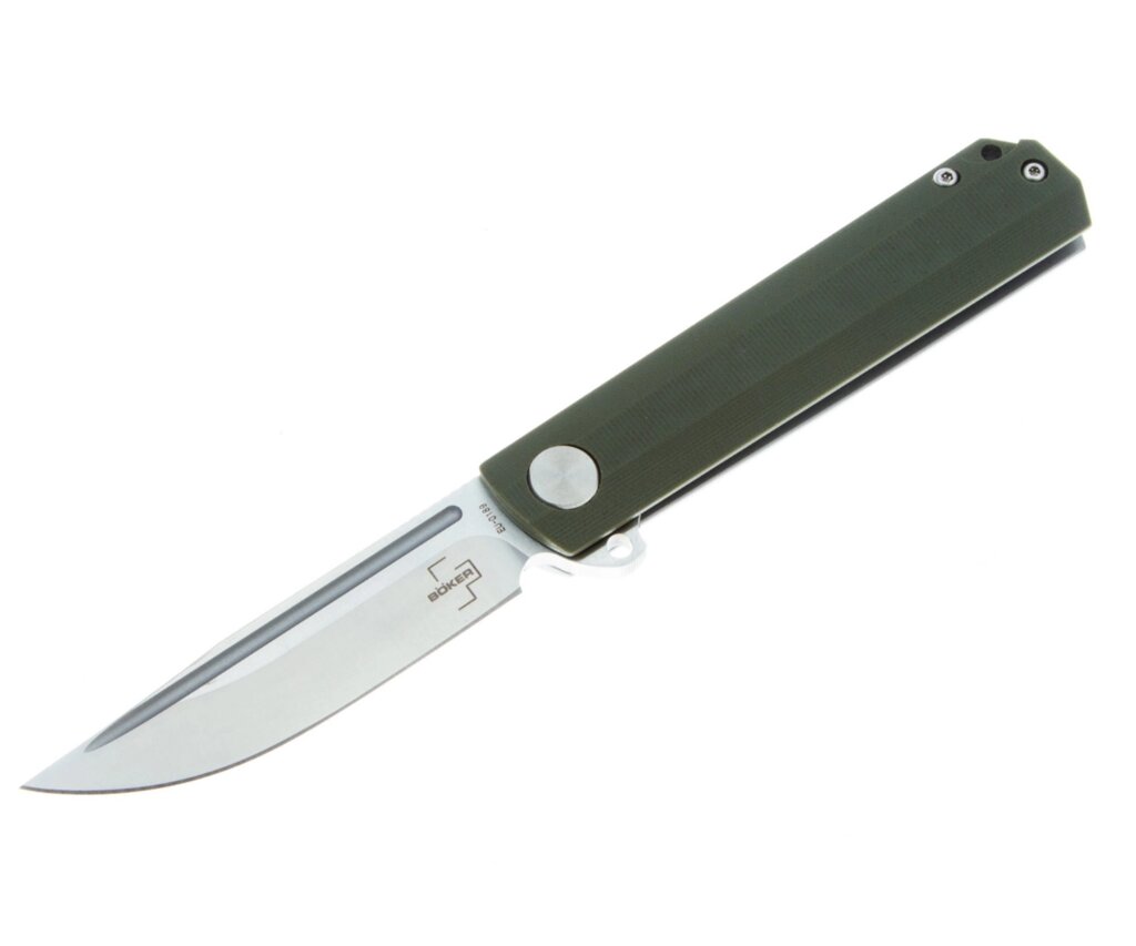 Нож складной Boker Plus Cataclyst 7,5 см, сталь 440С, рукоять G10 Green от компании Интернет-магазин Pnevmat24 - фото 1