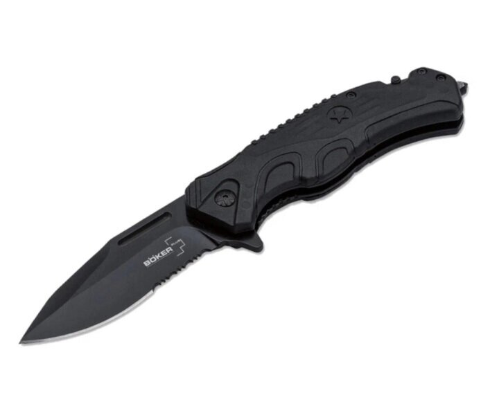 Нож складной Boker Plus Savior 2 8,5 см, сталь 12C27, рукоять FRN Black от компании Интернет-магазин Pnevmat24 - фото 1