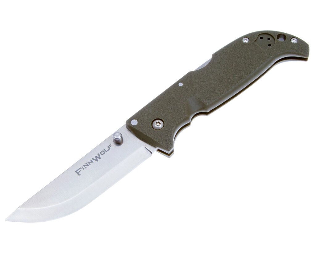 Нож складной Cold Steel Finn Wolf Green 8,9 см, сталь AUS-8A, рукоять Grivory Green от компании Интернет-магазин Pnevmat24 - фото 1