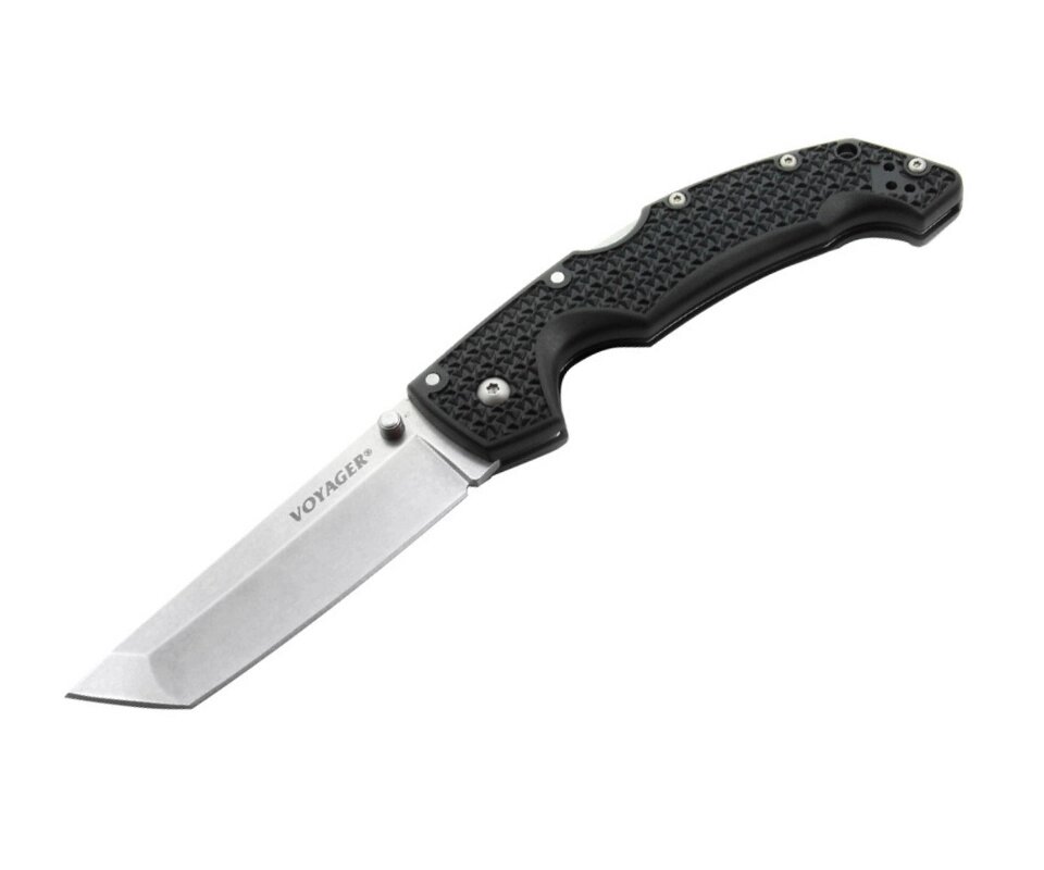 Нож складной Cold Steel Voyager Tanto 10 см, сталь Aus-10, рукоять Grivory Black от компании Интернет-магазин Pnevmat24 - фото 1