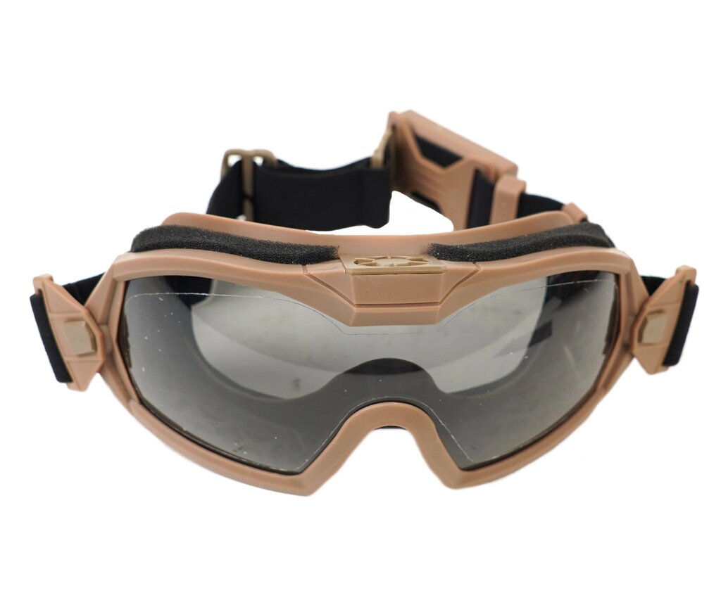 Очки-маска EmersonGear Tactical Anti-fog goggles w/fan (Desert) от компании Интернет-магазин Pnevmat24 - фото 1