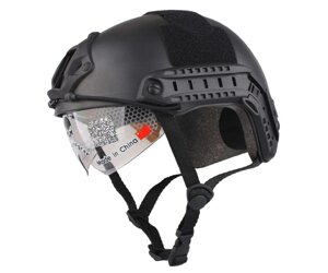 Шлем тактический EmersonGear Fast Helmet Protective Goggle MH Type (Black)