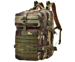 Тактический рюкзак Yakeda BK-2265 Molle, 600D +PVC, 45 л (WoodLand)