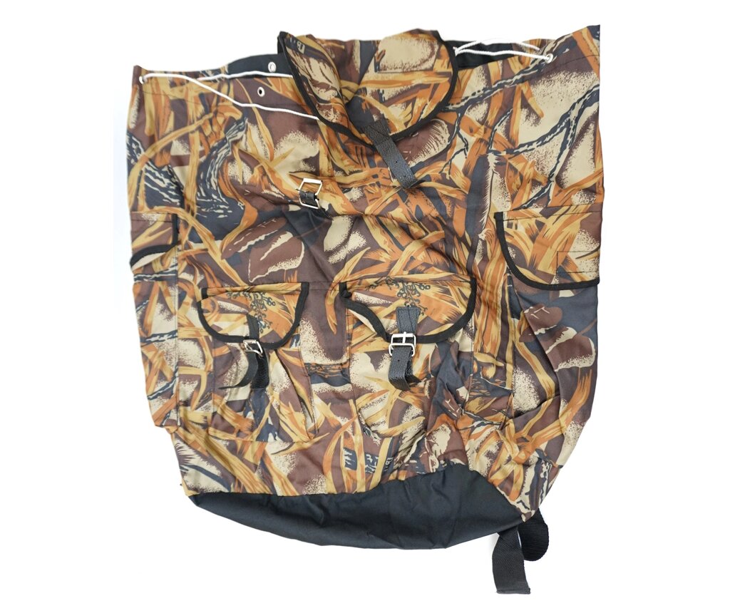 Рюкзак туристический оксфорд, 50 л, камуфляж, со шнуром (МВЕ) - опт