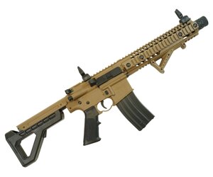 Пневматическая винтовка Crosman DPMS SBR Full Auto (M16, 3 Дж, FDE) 4,5 мм