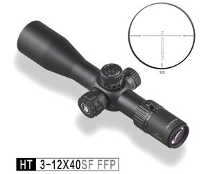 Оптический прицел Discovery HT 3-12x40SF FFP, 30 мм, на Weaver