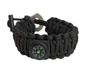 Браслет из паракорда Outdoors Survival (кресало) AS-SL0015 Black