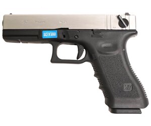 Страйкбольный пистолет WE Glock-18 Gen. 3 Silver (WE-G002A-SV)