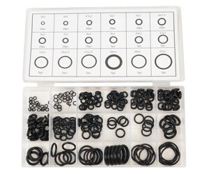 Комплект резиновых уплотнительных колец 225PC O-ring (пластик. кейс)