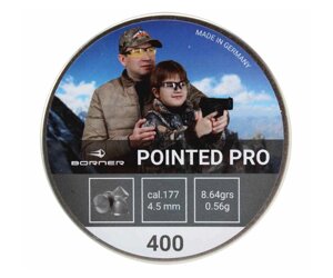 Пули Borner Pointed Pro 4,5 мм, 0,56 г (400 штук)