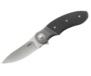 Нож складной CRKT Hootenanny 8,5 см, сталь 8Cr13MoV, рукоять Steel, Grey