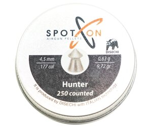 Пули SPOTON Hunter 4,5 мм, 0,63 г (250 штук)