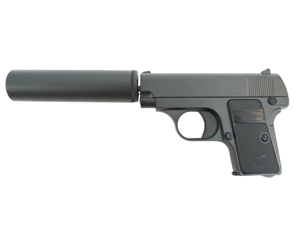 Страйкбольный пистолет Galaxy G. 1A (Colt 25) с глушителем - розница