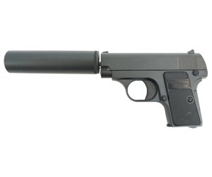 Страйкбольный пистолет Galaxy G. 1A (Colt 25) с глушителем