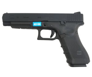 Страйкбольный пистолет WE Glock-34 Gen. 4, сменные накладки (WE-G008B-BK)