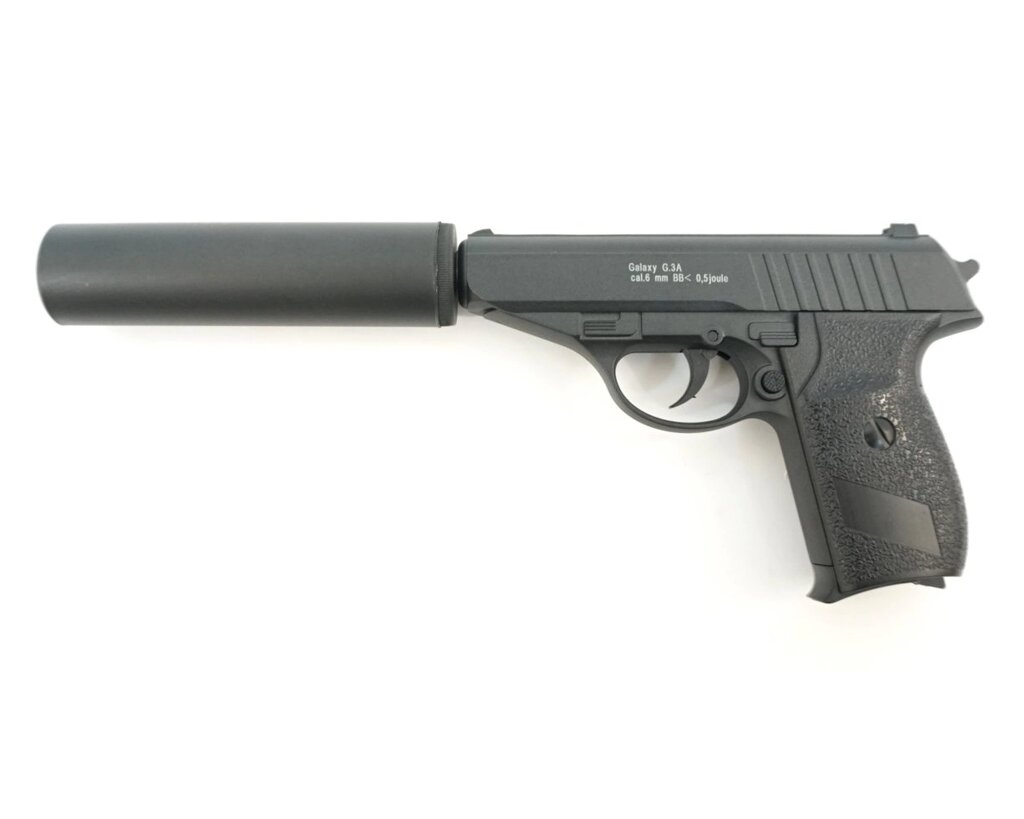 Страйкбольный пистолет Galaxy G. 3A (PPS) с глушителем - гарантия