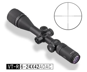 Оптический прицел Discovery VT-R 6-24x42AOAC, HMD, подсветка, на Weaver